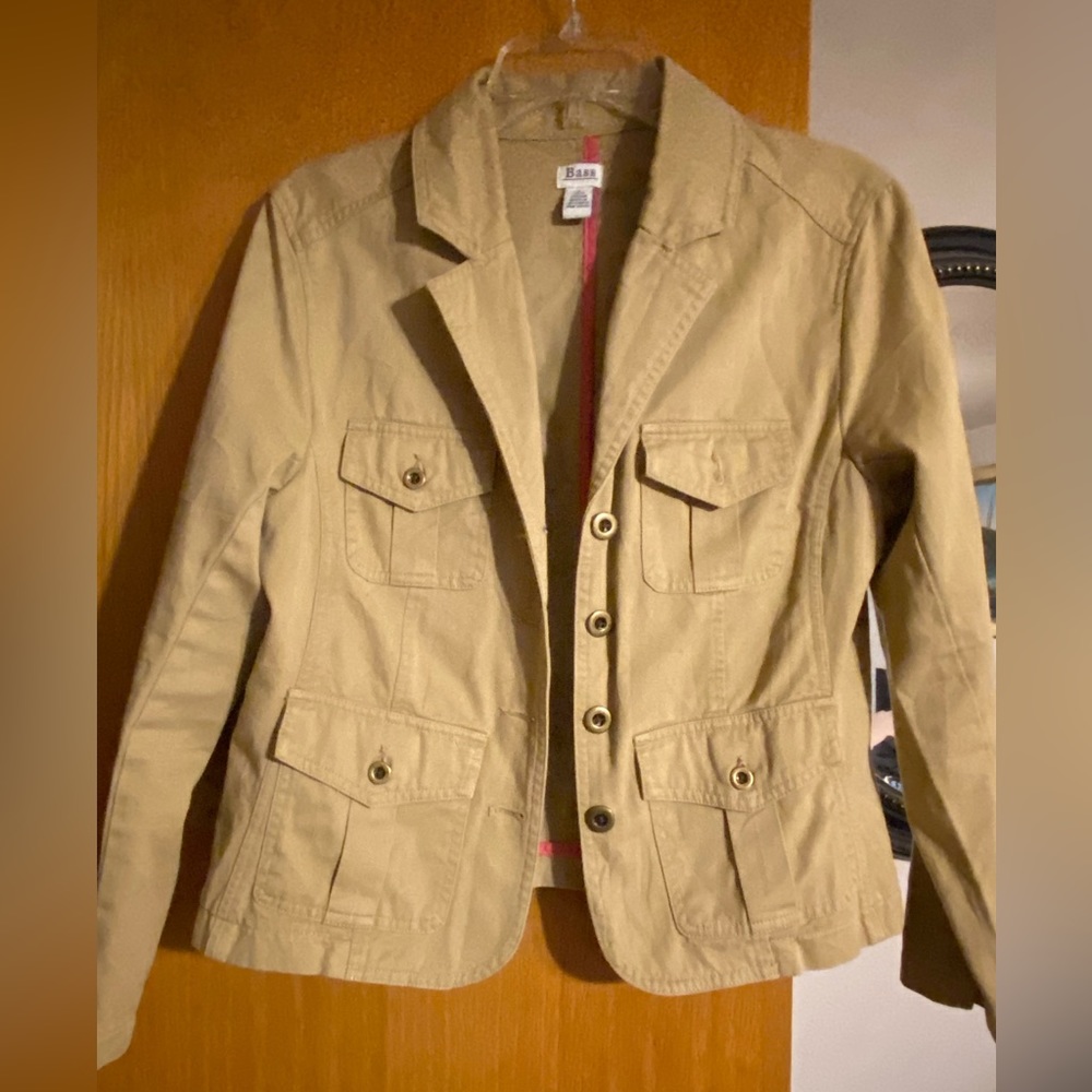 Cute jean style tan jacket.